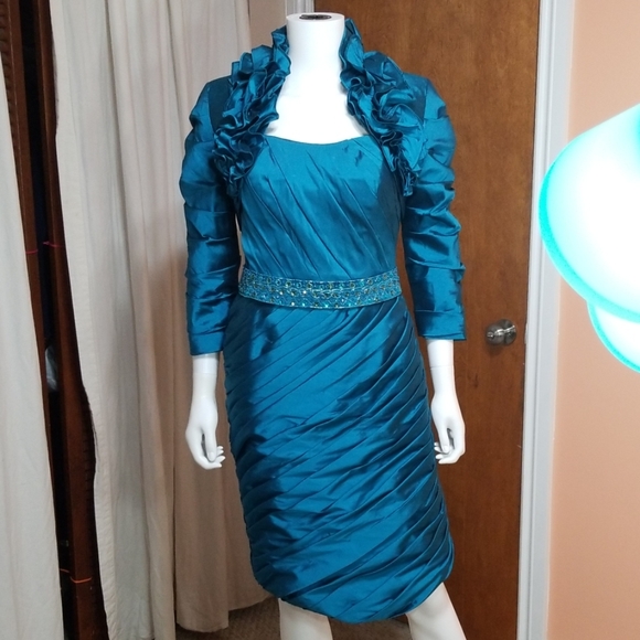 🎃VM Collection Social Occasion Teal Set 4 - Picture 1 of 10